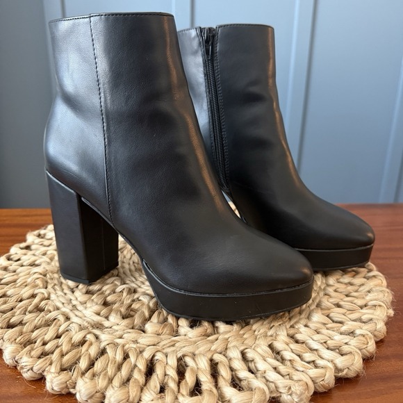 Madden Girl Shoes - Madden Girl Platform Ankle Boots Women's 7 Black Moto Chunky Heel Goth Fairycore